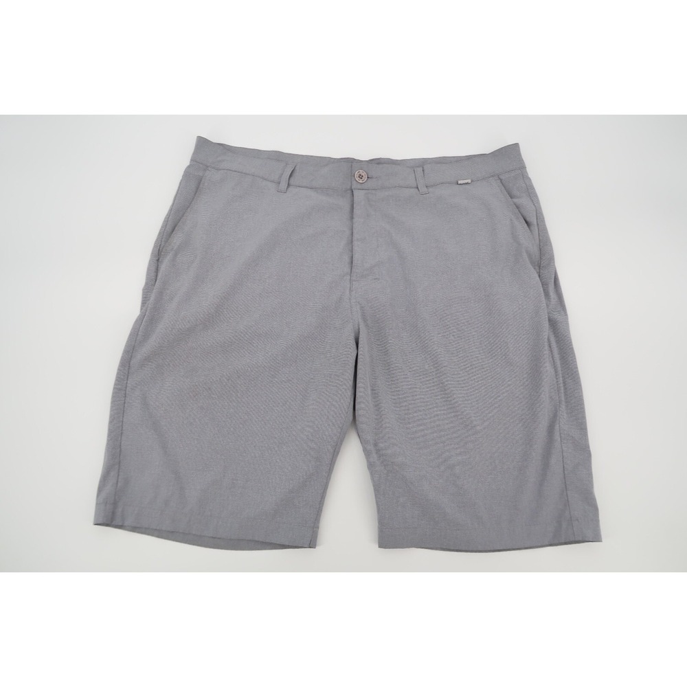 Travis Mathew Mens 40 Gray Performance‎ Golf Shorts Flat Front Stretch